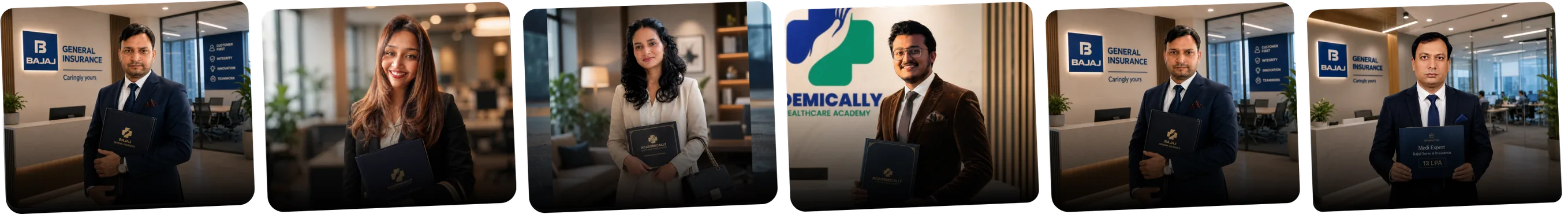 Academically alumni placed at Bajaj General Insurance and partner healthcare employers